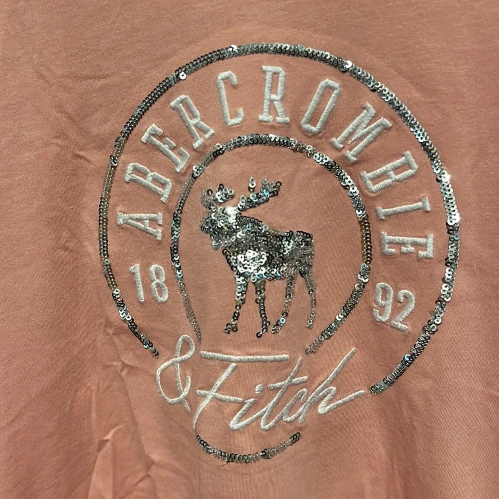 VGUC- Girls Abercrombie & Fitch short sleeve T-shirt, size 11/12 - Picture 2 of 4